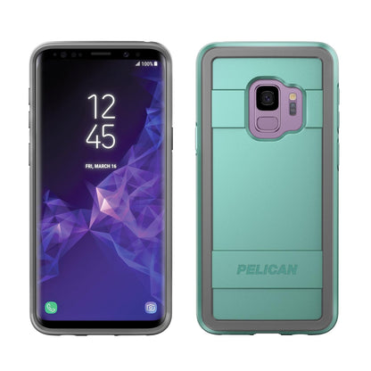 Pelican Funda Protectora para Samsung Galaxy S9, Color Azul y Gris