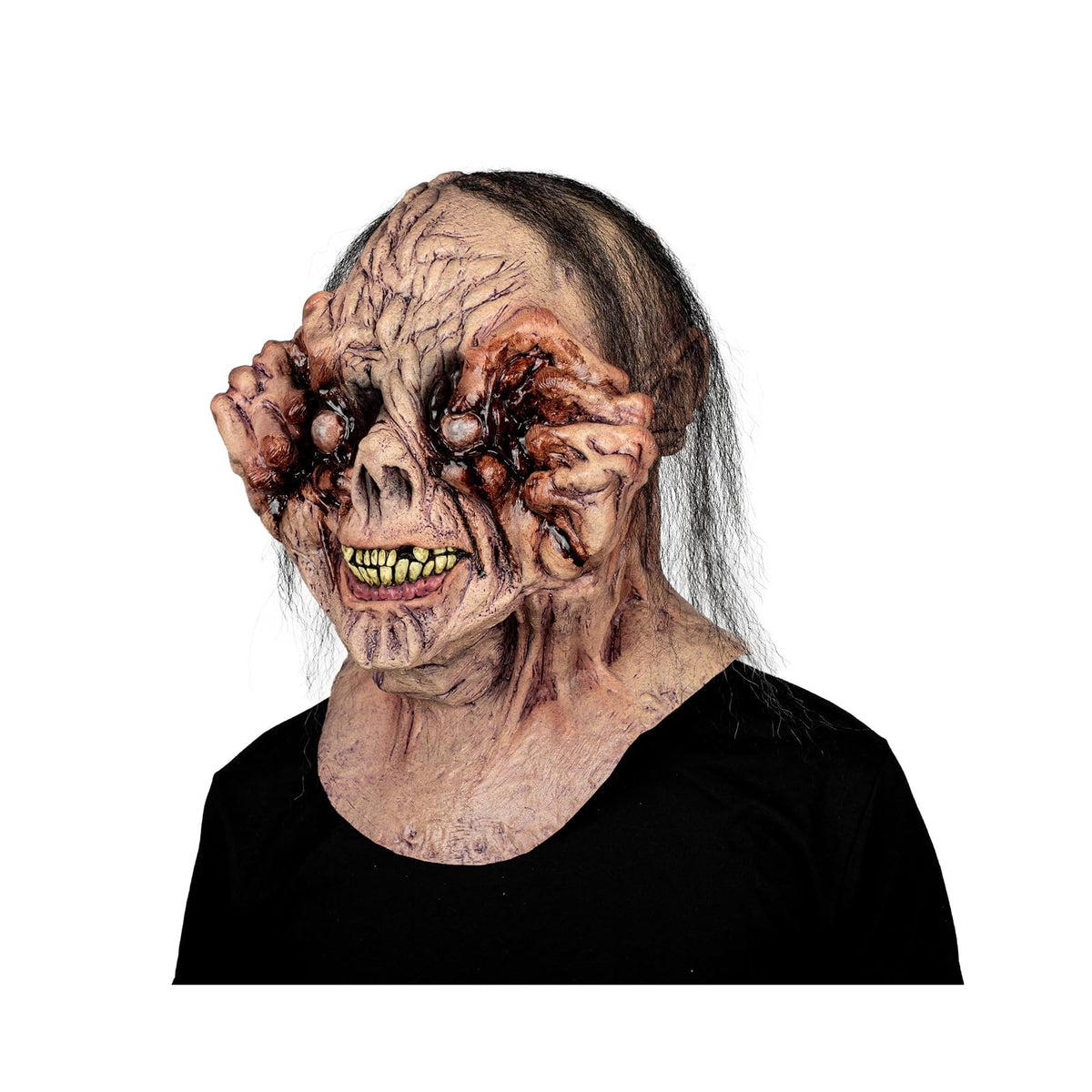 Ghoulish Productions Máscara De Látex Schizophrenic Monster, Accesorio Látex Cosplay Monstruo Maldito, Disfraz Aterrador para Halloween y Fiestas Temáticas, Cosplay Bruja, Diseño Artesanal