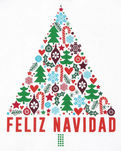 The Children's Place Baby Family Matching, Feliz Navidad Christmas Pajama Sets, Cotton