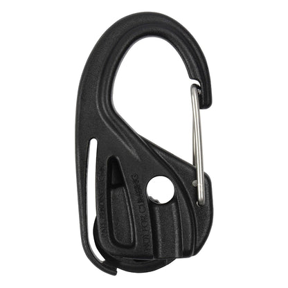 Nite IZE NCJ-25-2R3 CamJam - Tensor de Cuerda de Amarre con Clip de mosquetón, Paquete de 2 con cordón, Negro, 2 Unidades