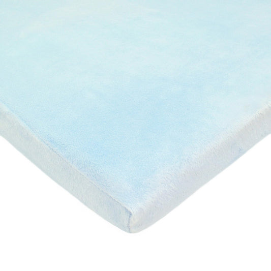 American Baby Company Heavenly Soft Chenille cuna Hoja, Azul, 24" X 38" X 5"