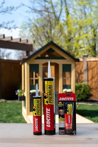 Loctite PL - calcomanía de construcción de poliuretano premium, pegamento versátil para madera, hormigón, piedra, metal y más, 10 onzas, cartucho, 1 paquete