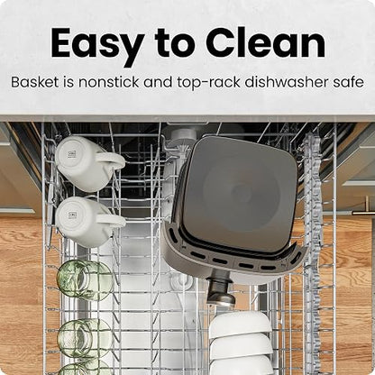 Chefman Freidora de Aire Digital de 7.5 Litros | Fríe sin Aceite | TurboFry | Libre de BPA