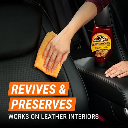 Armor All Car Gel acondicionador de Piel, Limpiador Interior para Automóviles, Camiones y Motocicletas, Limpia y condiciona, 18 onzas líquidas, 9963