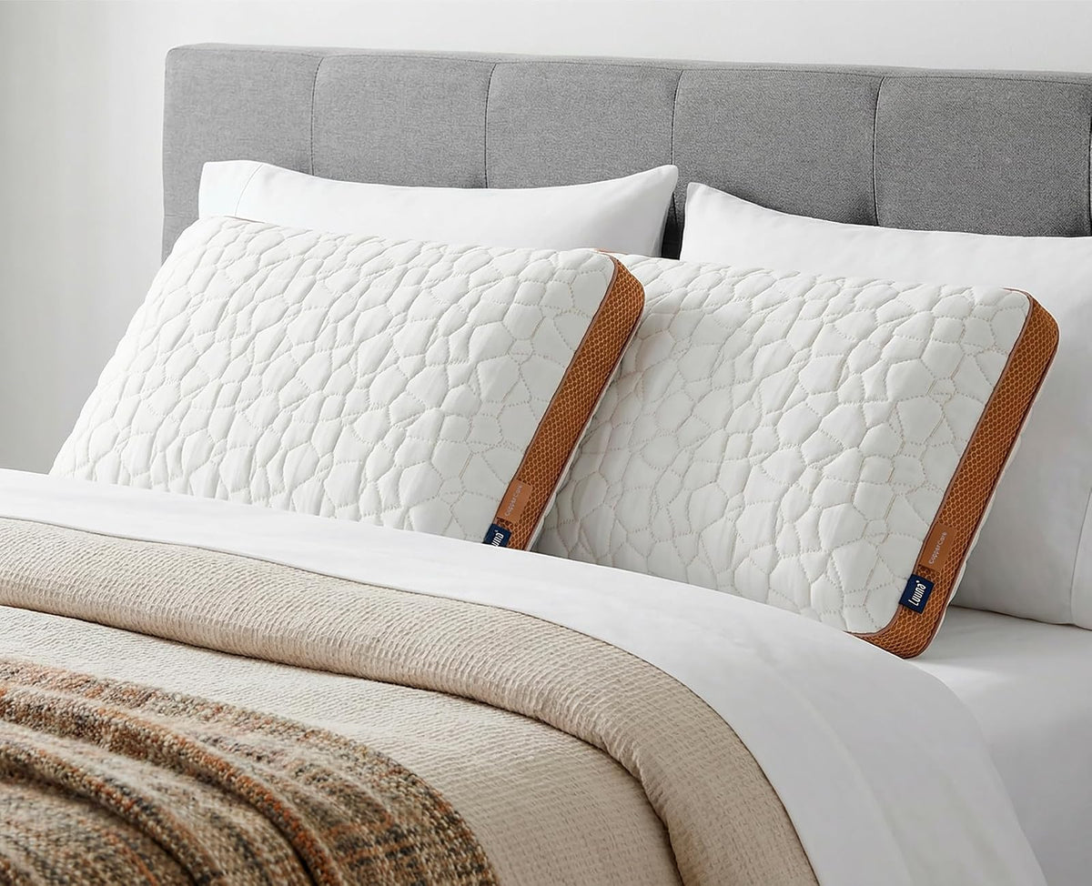 Luuna Almohada Copper Care con Infusión de Cobre y Memory Foam – Termorregulación, Propiedades Antimicrobianas y Soporte Ergonómico