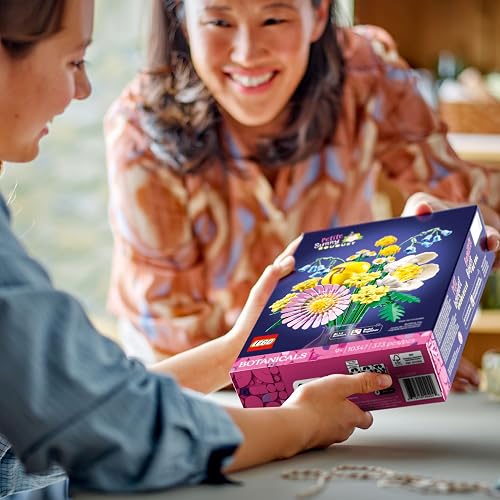 LEGO Ramillete Rayos de Sol Kit de construcción y decoración Floral DIY, Regalo de cumpleaños para niñas, niños y Amantes de Las Flores, Juguete de Escritorio 10347