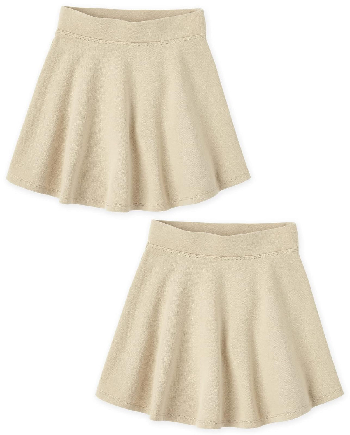 The Children's Place Falda Escolar con Short Integrado para niña - Sandy 2 unidades - 10-12