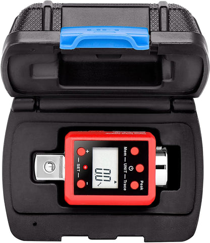 Neiko 20743A - Adaptador de par digital de 3/4 pulgadas, 158-80 pies-lb, convertidor de llave dinamométrica digital/adaptador de llave dinamométrica, ajuste de par de alertas, calibrar llaves dinamométricas y analógicas
