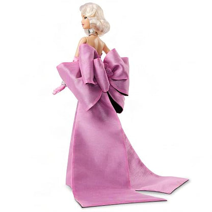 Barbie Signature Muñeca de Colección Marilyn Monroe 6Y+ | Lleva un vestido rosa que incluye lazo de gran tamaño, muñeca esculpida con cabello rubio, aspecto de la película
