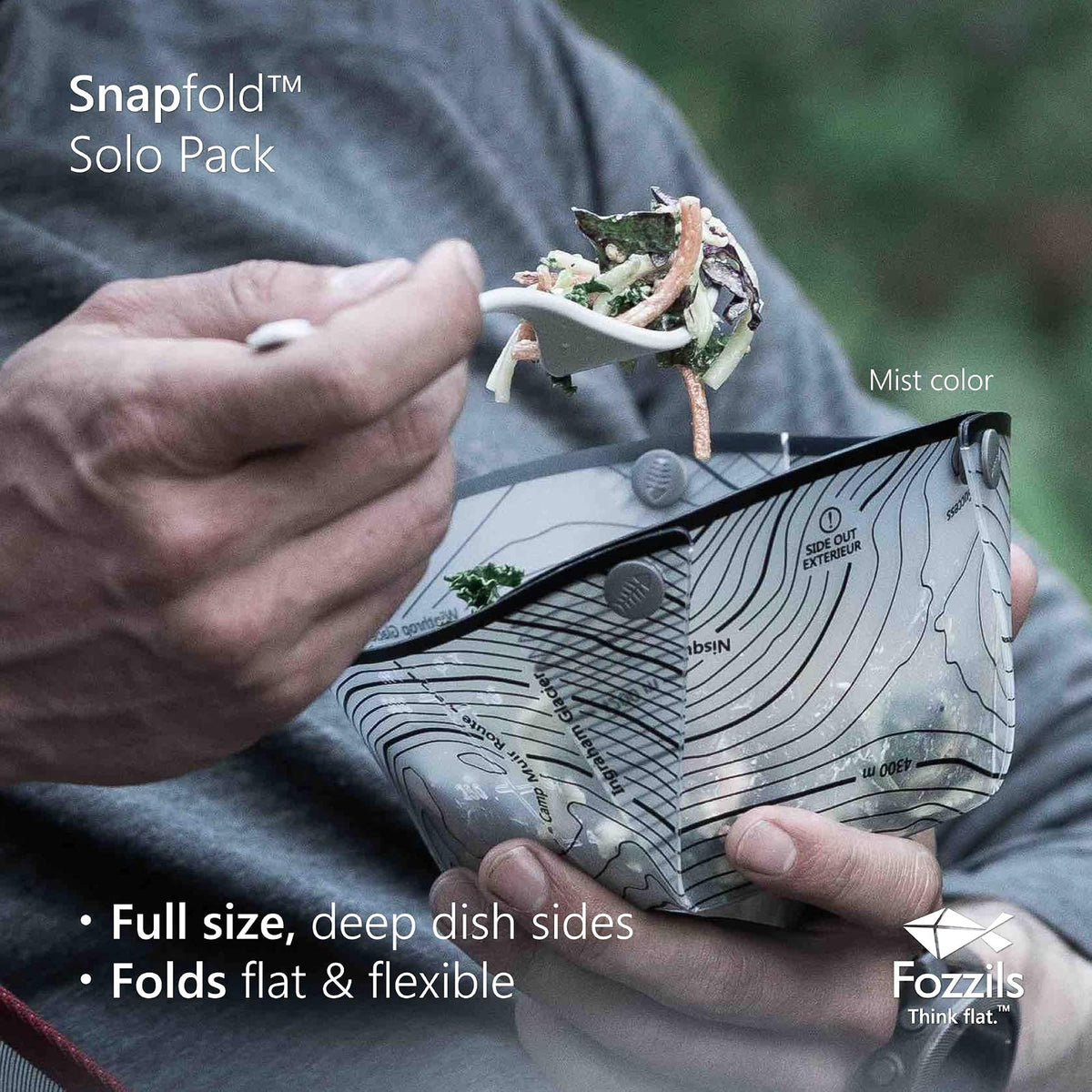 Fozzils Snapfold™ Solo Pack (taza, cuenco, plato)