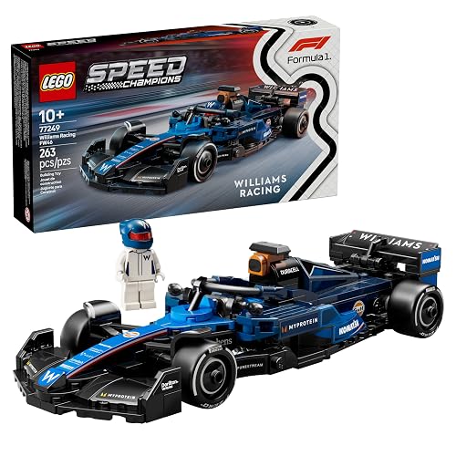 LEGO Speed Champions Auto de Carreras Williams Racing FW46 F1 Set con vehículo y 1 minifigura, Modelo construible, Juego y Regalo Coleccionable para niños y niñas 77249