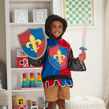 Melissa & Doug Disfraz de Caballero Medieval Para Juego Imaginativo, Juego de Simulación (3-6 Años, 4 Piezas)