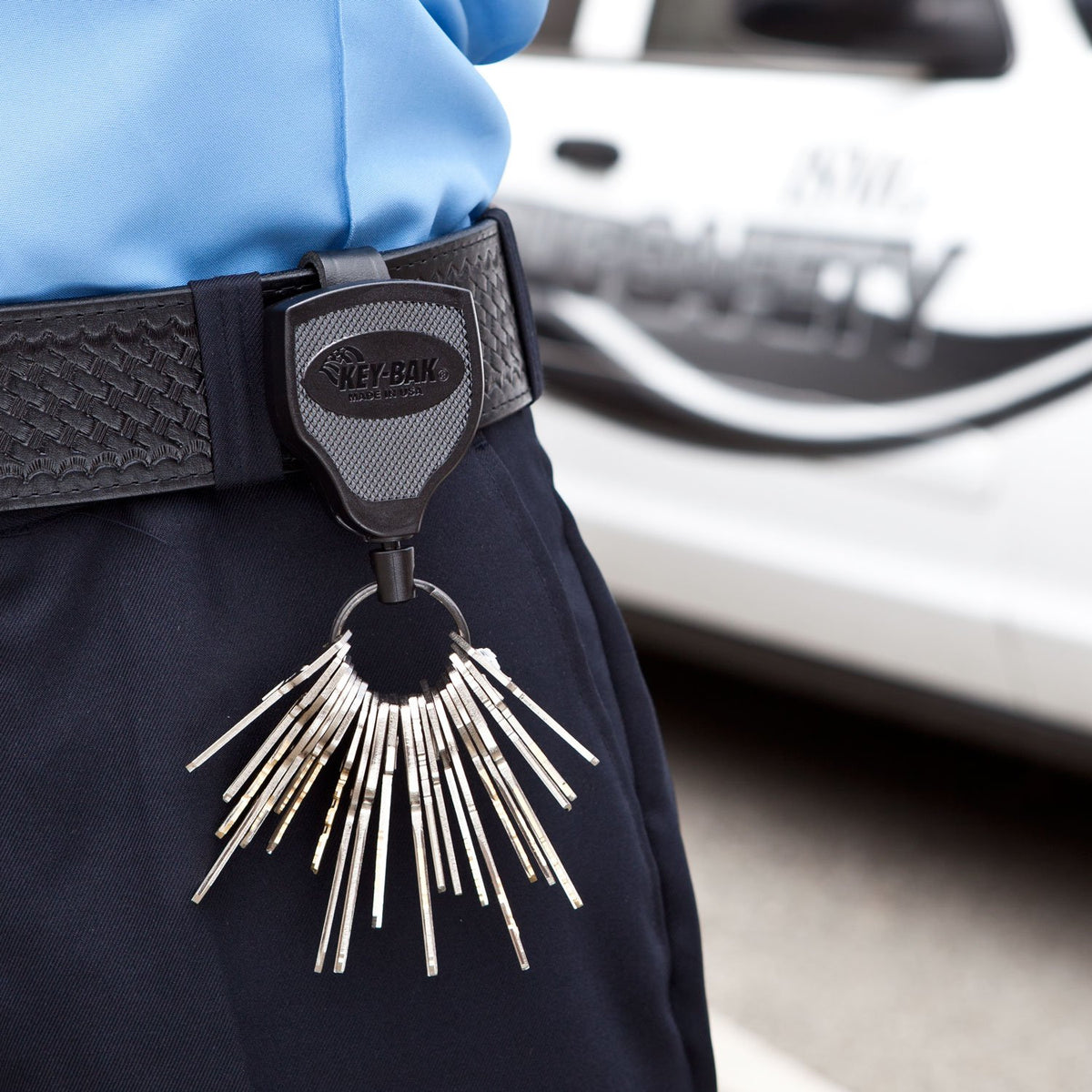 Key-Bak # Super 48 Carrete retráctil de Bloqueo, Kevlar, Funda de policarbonato