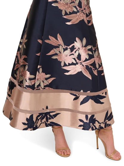 Adrianna Papell Off Shoulder Jacquard Dress Vestido para ocasión Especial Mujer