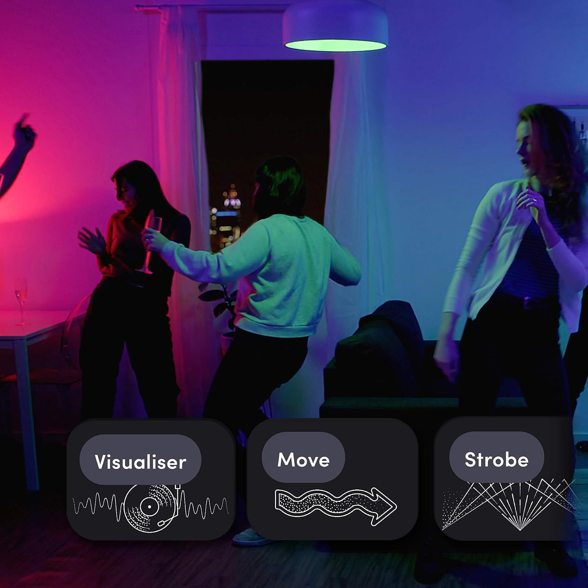 LIFX Color, A19 1100 lúmenes, bombilla LED inteligente Wi-Fi, miles de millones de colores y blancos, no requiere puente, funciona con Alexa, Hey Google, HomeKit y Siri