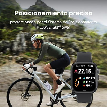 HUAWEI Watch FIT 4 Smartwatch con GPS, iOS & Android, Negro | Pantalla de 1.82", Hasta 10 días de Batería, 100+ Modos Deportivos, Rastreador de fitness con SpO₂, Bienestar Emocional