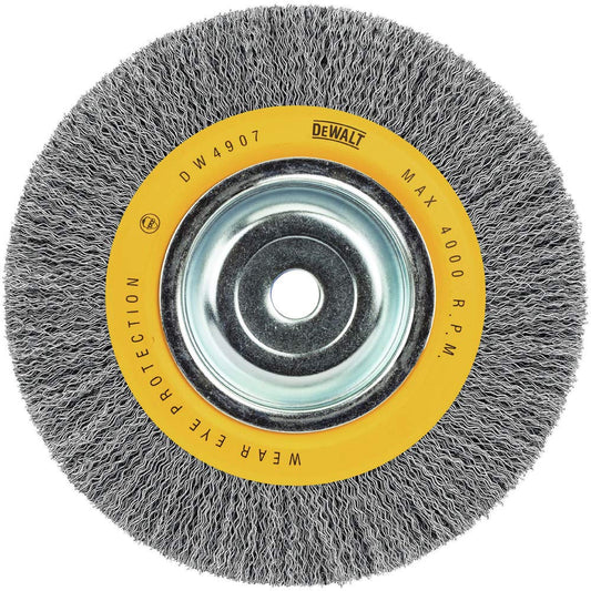 Dewalt DW4907 Rueda de Alambre para Cepillado 8",5/8 Flecha, Ancho 1