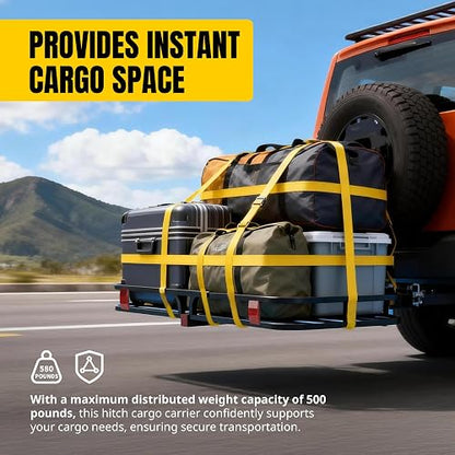 MaxxHaul Soporte de Remolque de Acero 70107, 53 x 19-1/2 in, Receptor de 2 in, 500 LB