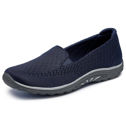 Skechers Reggae Fest Willows Vibe Mocasines para Mujer - 26.5 cm - marino