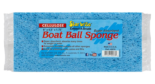 STAR BRITE 040076 - Esponja de celulosa para Barco Grande, 9 x 4 1/2 x 1 3/4