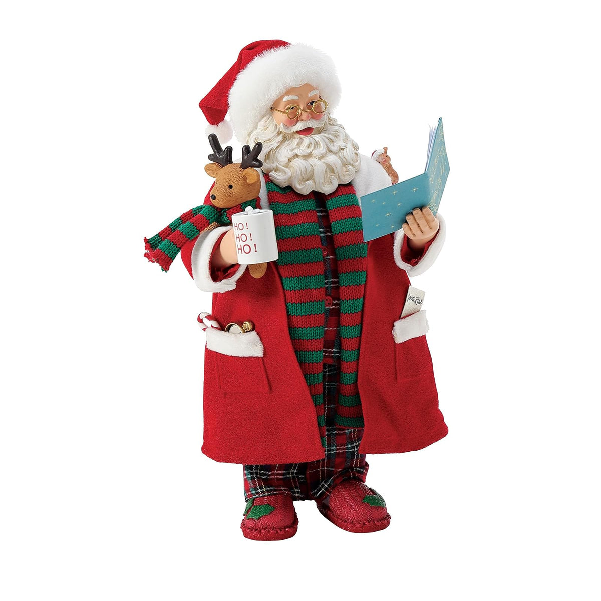 Department 56 Possible Dreams Sports and Leisure Figura de Papá Noel Mi Cuento Favorito para Dormir, 10,5 Pulgadas, Multicolor