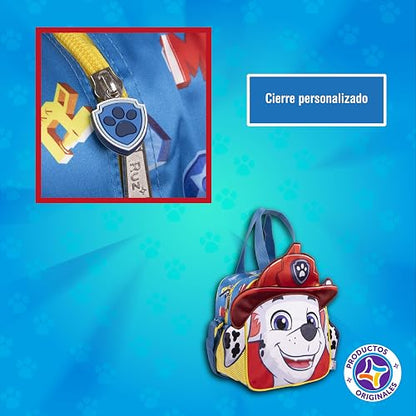 Ruz Lonchera Infantil y Preescolar | Paw Patrol | 100% Poliéster Capacidad 3 Litros | Bolso de Poliéster para Niños con Forro Interno y Cierre de Cremallera | Recomendado desde 3 años