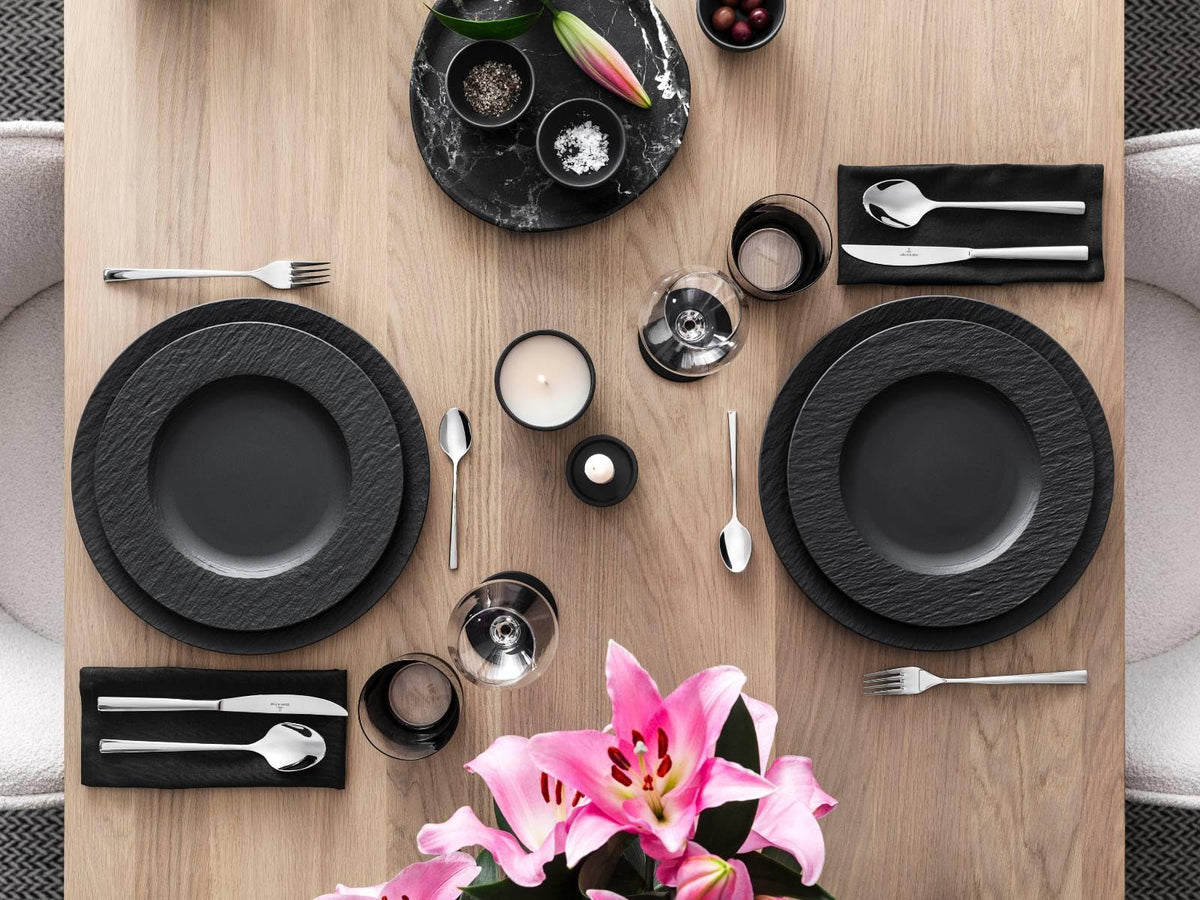 Villeroy & Boch Manufacture Rock Coffee, elegante taza de porcelana de primera calidad en un refrescante Shaofof negro, apto para lavaplatos