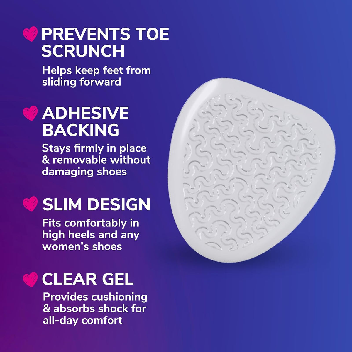 Dr. Scholl's BALL OF FOOT Cushions for High Heels (One Size) // Relieve and Prevent Ball of Foot Pain with Discreet Cushions that Absorb Shock and Make High Heels more Comfortable, New Packaging