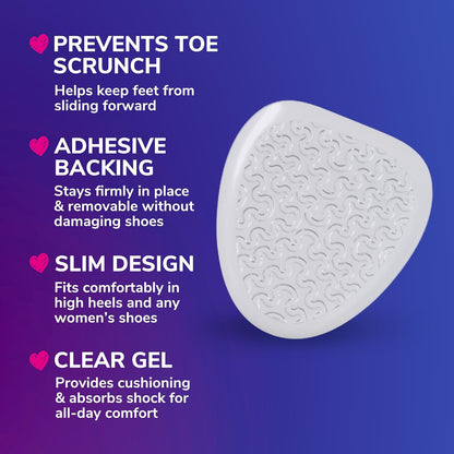 Dr. Scholl's BALL OF FOOT Cushions for High Heels (One Size) // Relieve and Prevent Ball of Foot Pain with Discreet Cushions that Absorb Shock and Make High Heels more Comfortable, New Packaging