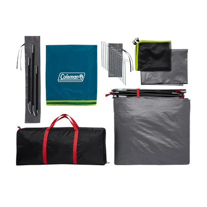 Coleman Skydome Dark Room Tent, 4/6/8/10 Person Family Tent Blocks 90% of Sunlight & Sets Up in 5 Minutes, Weatherproof Tent Offers 20% More Headroom