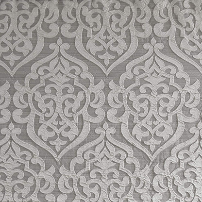Madison Park Odette Cortina de Ducha de Tela Jacquard Texturizado de Lujo, medallón de Damasco Lavable a máquina, decoración Moderna del baño del hogar, Pantalla de privacidad para bañera, 72" x 72",