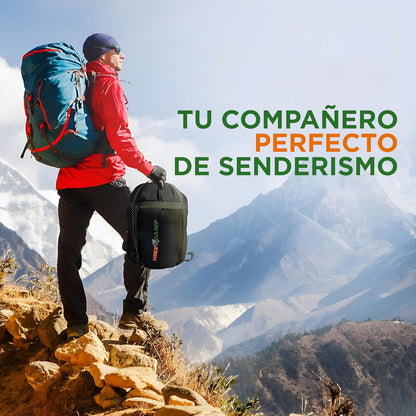 SereneLife - Saco de Dormir para mochileros, para Adultos, Adolescentes, con Almohada, Bolsa de Dormir Ligera y Resistente a la Intemperie, para Acampar, Senderismo y Viajes,