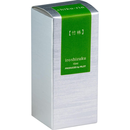 Tinta para Pluma Fuente Pilot Iroshizuku Mini 15 ml Chiku-rin – Verde Bambú – Tinta Premium Japonesa