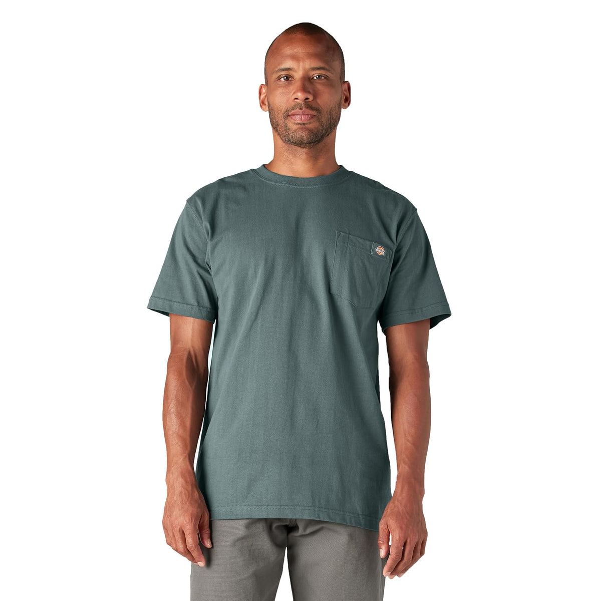 Dickies Playera de Manga Corta Cuello Redondo Heavyweight para Hombre - XL - Lincoln Verde