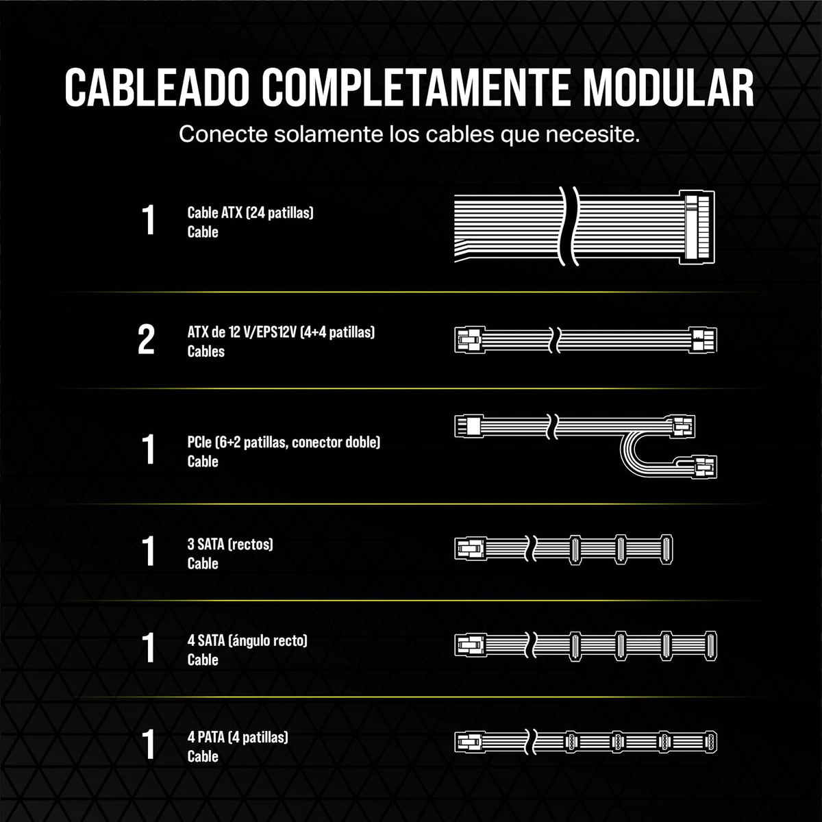 Corsair RM650 ATX 3.1 650W Fuente de Alimentación - Eficiencia 80 Plus Gold - Bajo Ruido - Modo Zero RPM - Totalmente Modular - Negro