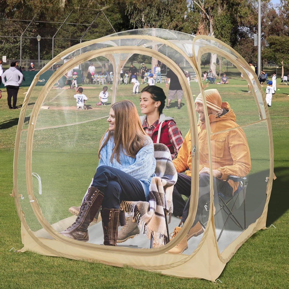 EighteenTek Pod - Tienda de campaña deportiva para todo tipo de clima con suelo sellado, refugio instantáneo para tienda de campaña - Tienda de campaña de lluvia para camping, refugio solar, pendiente