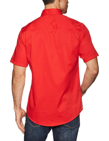 Urrea CAMC201M Camisa de manga corta para caballero color rojo talla M