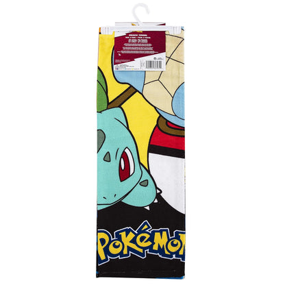NORTHWEST - Toalla de Playa de Pokémon, Pikachu Charmander Squirtle Bulbasaur, Suave y Absorbente, 30 x 60 Pulgadas, Sunset Pokemon