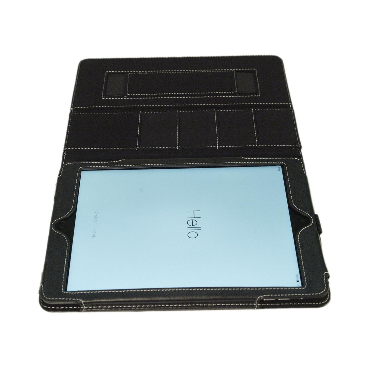 KYASI London All Business - Funda Tipo Libro con Ranuras para Tarjetas ejecutivas para Apple iPad 2, Negro ónice, iPad Air Executive