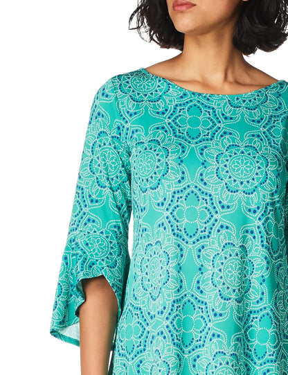 RUBY RD. Vestido con Estampado de Sol Puff Vestido para Mujer