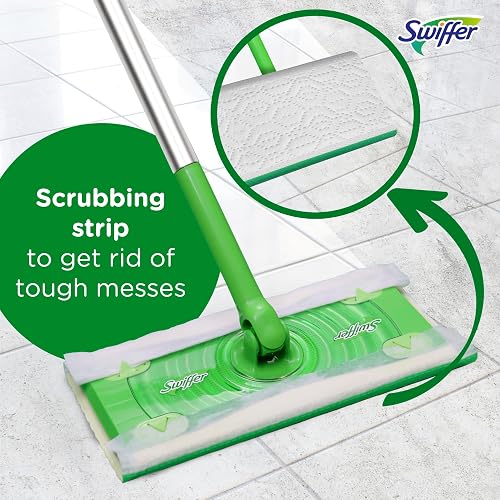 Swiffer Sweeper Wet Mopping Pad Refills for Floor Mop with Febreze Lavender Vanilla & Comfort Scent 24 Count