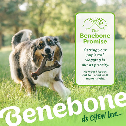 Benebone Wishbone Juguete masticable Duradero para Perros para masticadores agresivos, maní Real, Fabricado en Estados Unidos, Gigante