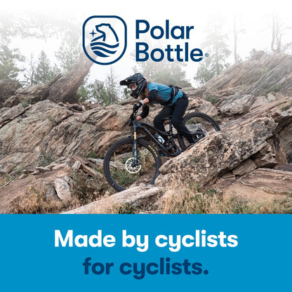 Polar Bottle - Session - Muck de 15 onzas, color verde bosque, botella de agua, ideal para tu aventura en bicicleta de montaña, se adapta a la mayoría de jaulas de botellas de bicicleta