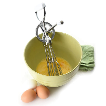 Norpro - Batidor de huevos clásico estilo manivela 18/10 mezclador de acero inoxidable de 12 pulgadas