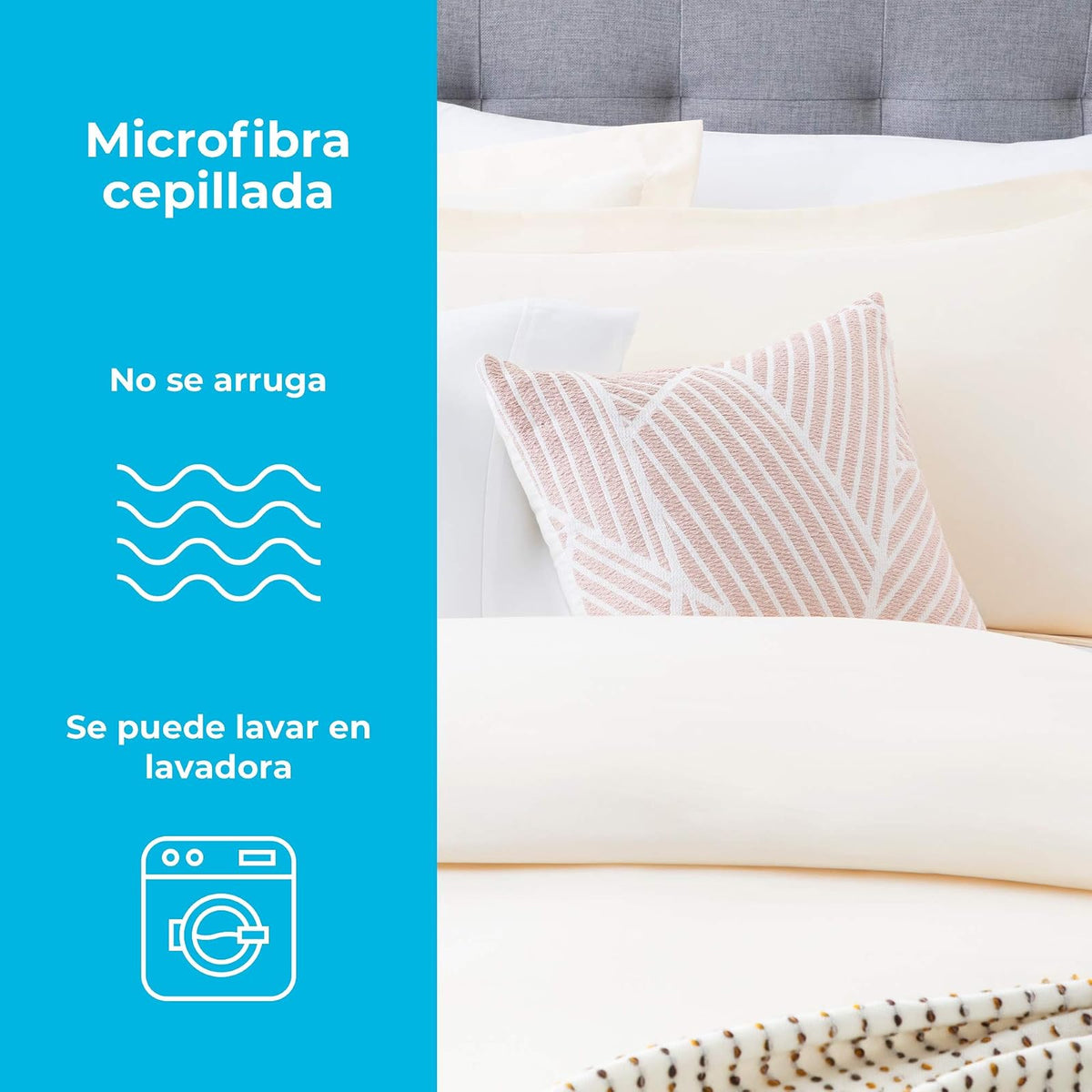 Linenspa Juego de Funda para Edredón de 3 Piezas – Ultra Suave de Microfibra e Hipoalergénico, California King