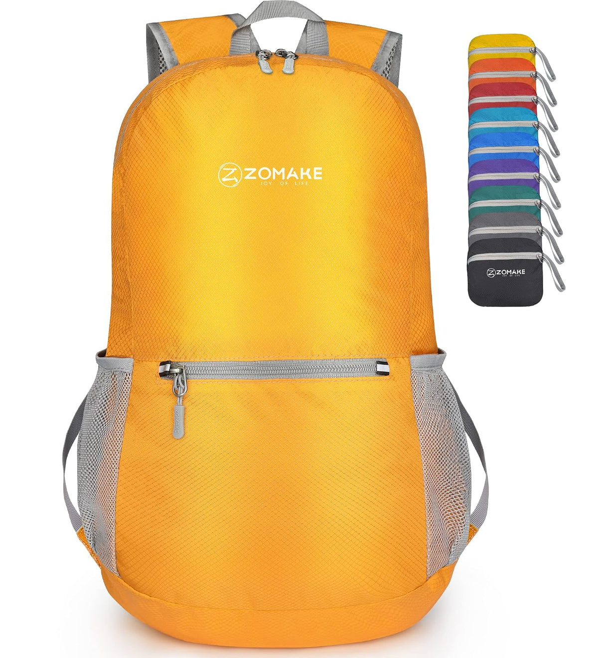 ZOMAKE Mochila de senderismo ultraligera de 20 l, resistente al agua, mochila pequeña plegable para mujeres y - Chica - Amarillo (New Yellow)