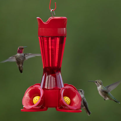 Perky-Pet 403CP Comedero de plástico para colibríes, 8 onzas, Color Rojo