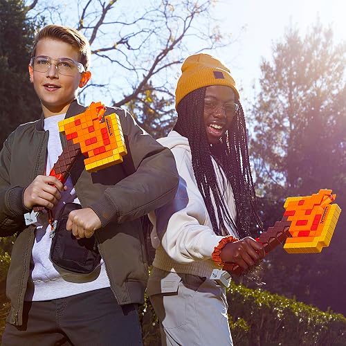 NERF Lanzador Minecraft Firebrand Hacha 6 Dardos