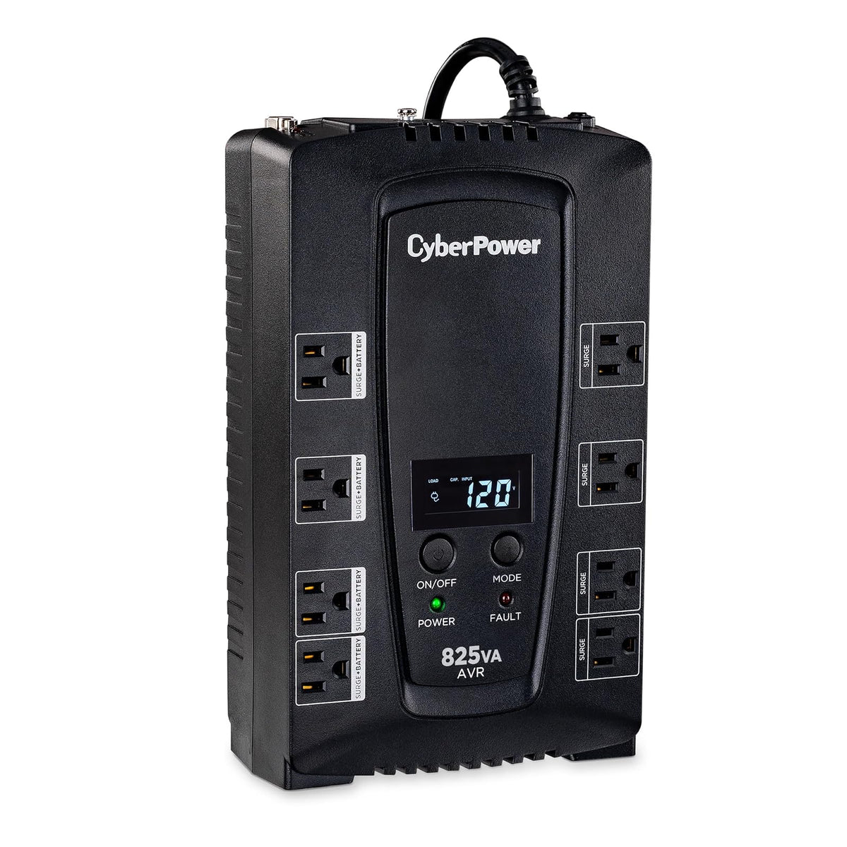 CyberPower CP825AVRLCD Intelligent LCD UPS 825VA 450W AVR Compact