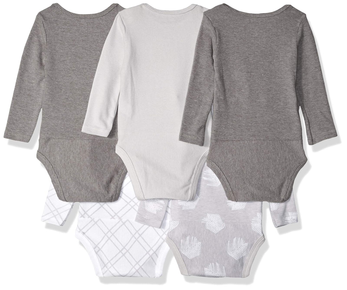 Hanes Flexy 5 Pack Long Sleeve Bodysuits LeotardoBebitas